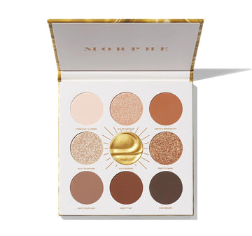 Morphe Rich & Foiled Artistry Palette - Foil-Effect Smokey Eyeshadow Palette With Matte, Shimmer & Foil Finishes - Rose, Brown & Silver Eyeshadow With Luminous Payoff - Going Platinum (0.35 Oz)