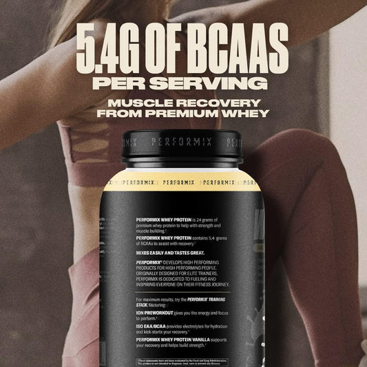 Performix - Whey Protein Isolate Blend - 24G Of Protein - 5.4G Of Bcaas - 110 Calories - Muscle Building & Post Workout Recovery - 100% Whey Protein Powder - 1.98 Lbs - 30 Servings - Vanilla