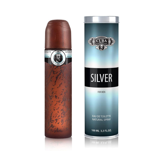 Cuba Silver Eau De Toilette Spray For Men, 3.3 Ounce : Beauty & Personal Care