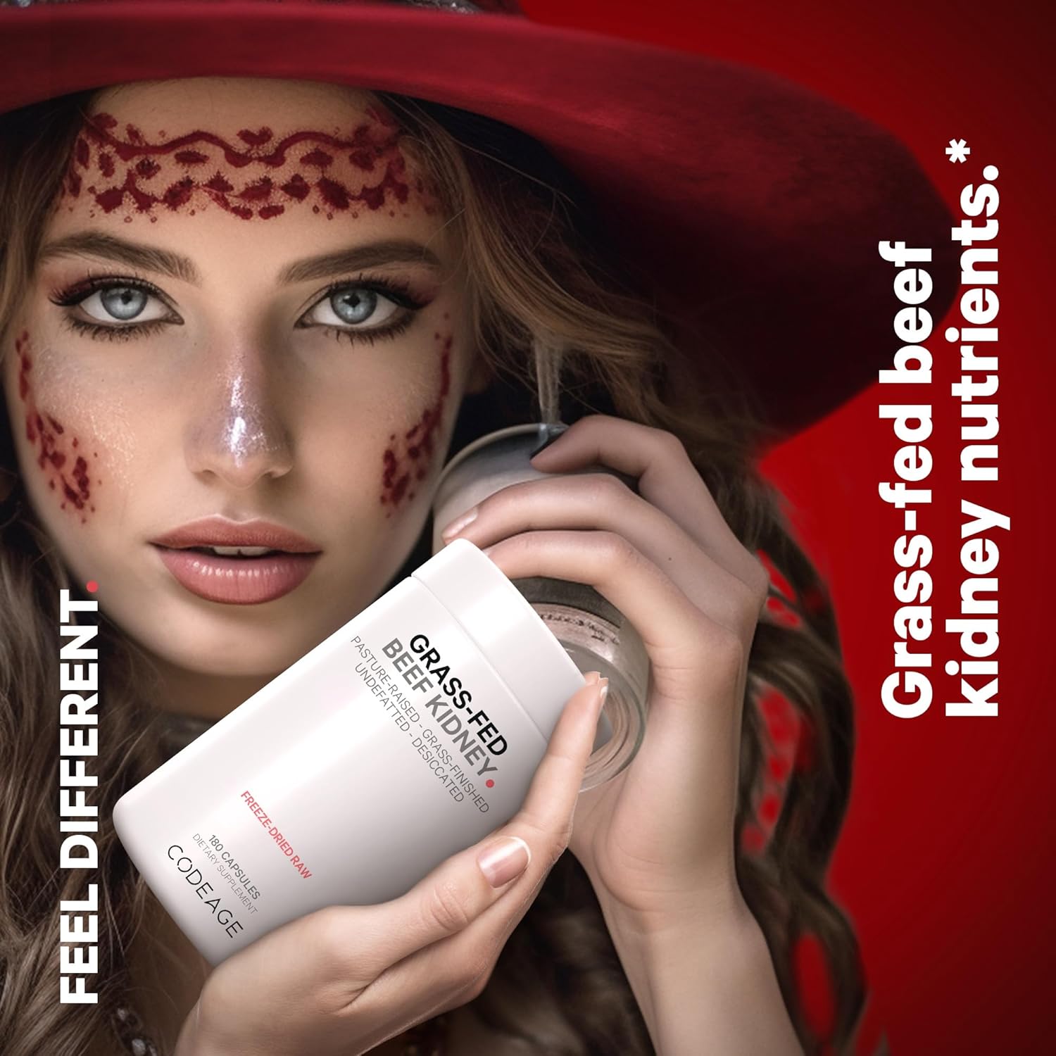 Codeage Grass Fed Beef Kidney Supplement - Freeze Dried, Non-Defatted, Desiccated Glandulars Nutrition Bovine Pills β Pasture Raised Beef Vitamins - Non-Gmo -180 Capsules : Health & Household