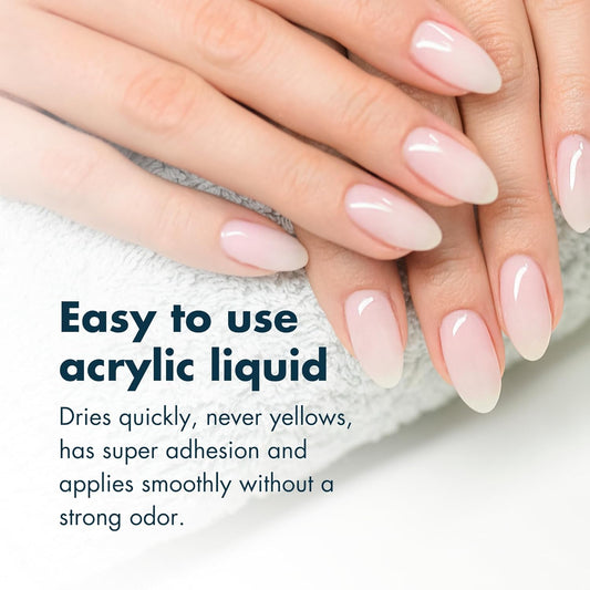 Deenti Nomma Plus Professional Liquid Monomer, Ema Nail Liquid For Acrylic Powder, Non-Yellowing Monomer Acrylic Nail Liquid, 4Oz Bottle, Professional Salon Quality Manicure And Pedicure Supplies