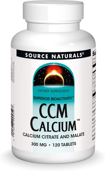 Source Naturals Citrate Malate Calcium Calcium, 120 Ct