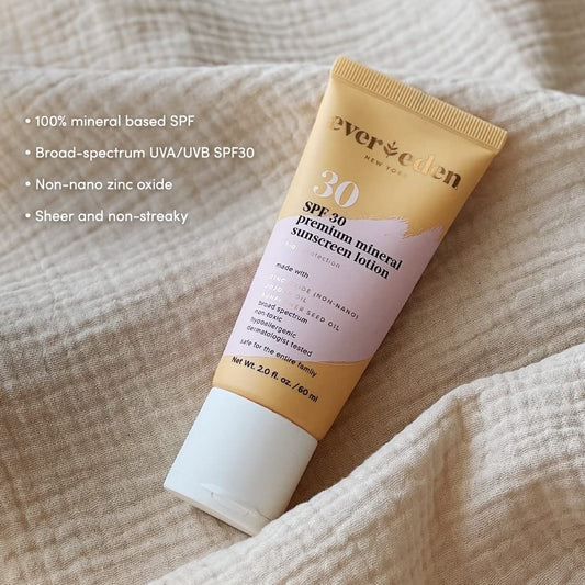 Evereden Premium Baby Sunscreen SPF 30, 2 fl oz., Evereden Kids Face Cream: Cool Peach, 1.7 oz. & Evereden Kids Face Wash: Cool Peach, 3.4 fl oz. | 3 Item Bundle Set | Clean & Natural Skincare