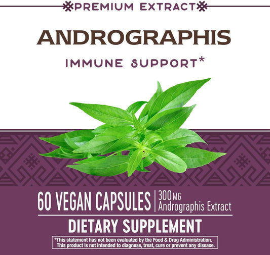 Nature'S Way Premium Extract Andrographis, Immune Support*, 300 Mg Andrographis Extract Per Serving, 60 Capsules