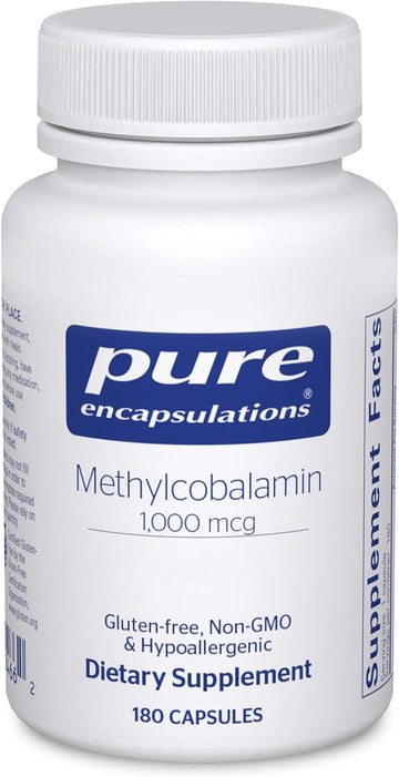 Pure Encapsulations Methylcobalamin 1,000 Mcg - Vitamin B12 Supplement To Support Memory & Nerve Health - Premium Vitamin B12 Capsules - 180 Capsules