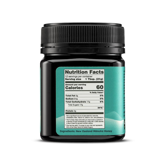 Melora Raw Manuka Honey From New Zealand | Umf 8+ | Mgo 185+ | 8.8 Oz Jar | Safe For Skin Care | Edible & Healthy Sugar Alternative | Traceable From Hive To Hand Manuka Honey