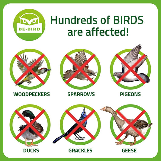 Bird Repellent Scare Tape - Keep Away Pigeons, Ducks, Crows And More - Deterrent Works With Netting And Spikes (125)2