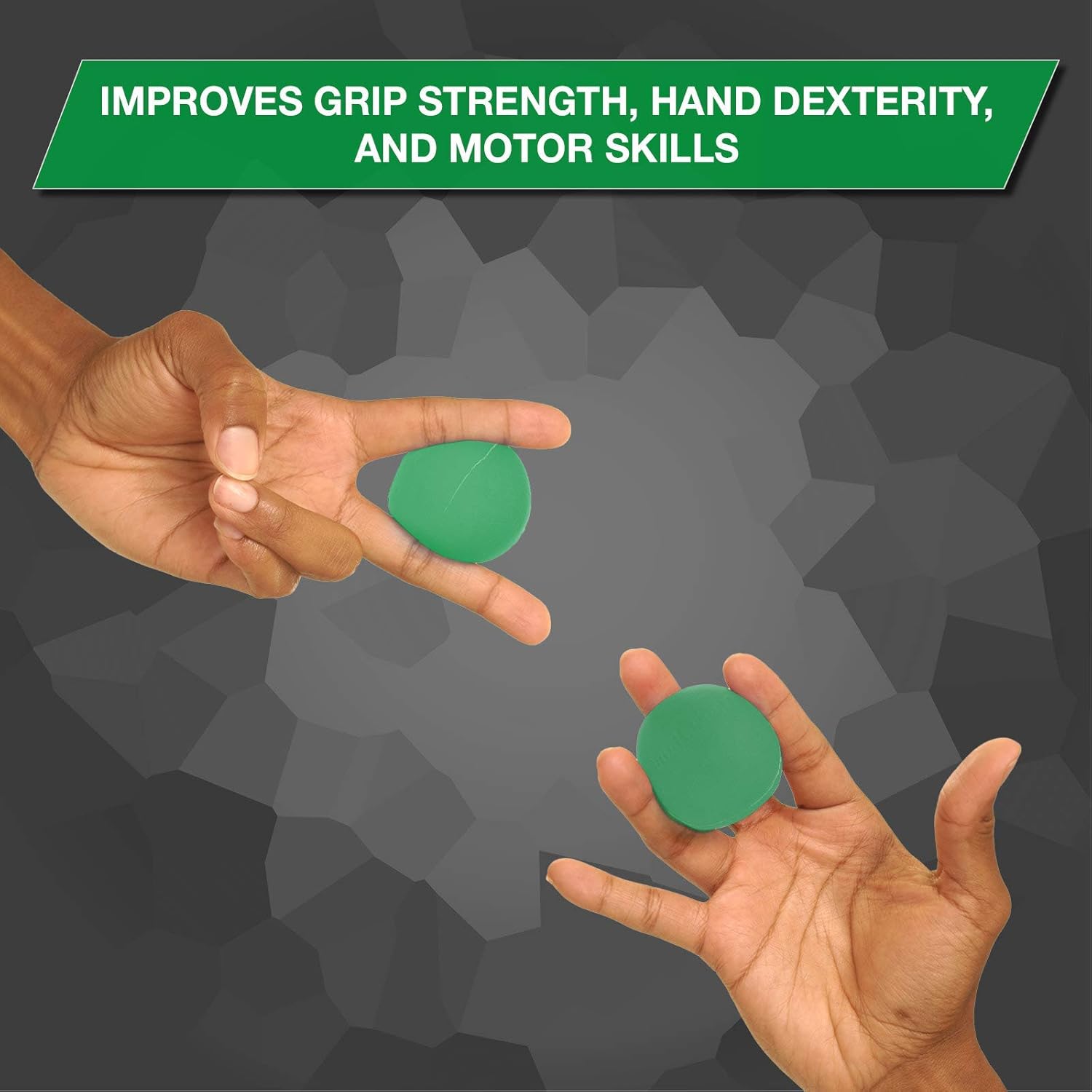 Theraband Hand Exerciser, Ball For Hand, Wrist, Finger, Forearm, Grip Strengthening & Therapy, Squeeze Ball To Increase Hand Flexibility & Relieve Joint Pain, Green, Medium : Health & Household
