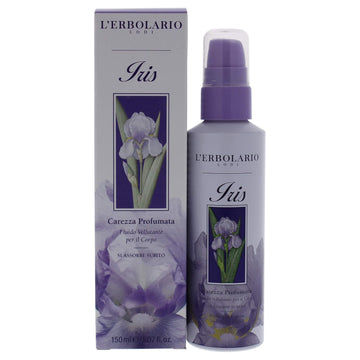 L'Erbolario Iris Perfumed Caress Smoothing Body Fluid - Body Moisturizer To Hydrate, Protect - Liquid Body Lotion For Women - All Skin Types - 5.1 Oz