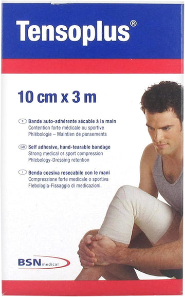 Bsn Medical Tensoplus Hand Dryable Self-Adhesive Tape 10Cm X 3M - White