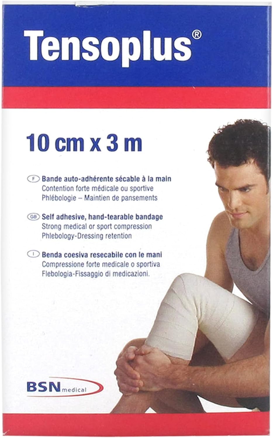 Bsn Medical Tensoplus Hand Dryable Self-Adhesive Tape 10Cm X 3M - White