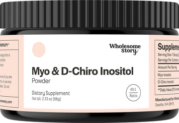 Myo-Inositol & D-Chiro Inositol Supplement Powder For Women | Hormonal Balance & Healthy Ovarian Function Support | Vitamin B8 | Great Alternative To Capsules | 40:1 Ratio | 30 Servings