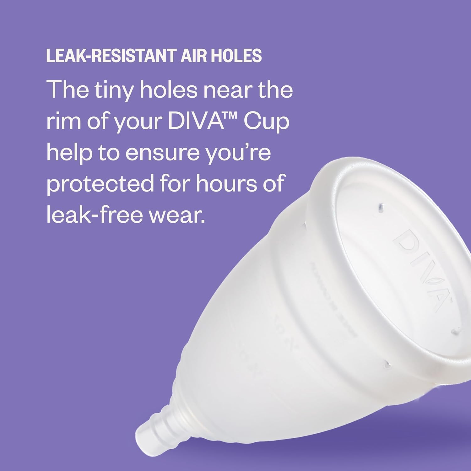 Divacup - Bpa-Free Reusable Menstrual Cup - Leak-Free Feminine Hygiene - Tampon And Pad Alternative - Up To 12 Hours Of Protection - Model 2