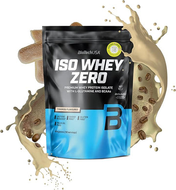 Biotechusa Iso Whey Zero | Premium Whey Protein Isolate | Grass-Fed | Enzyme-Free | Sugar- And Gluten-Free, 500 G, Tiramisu