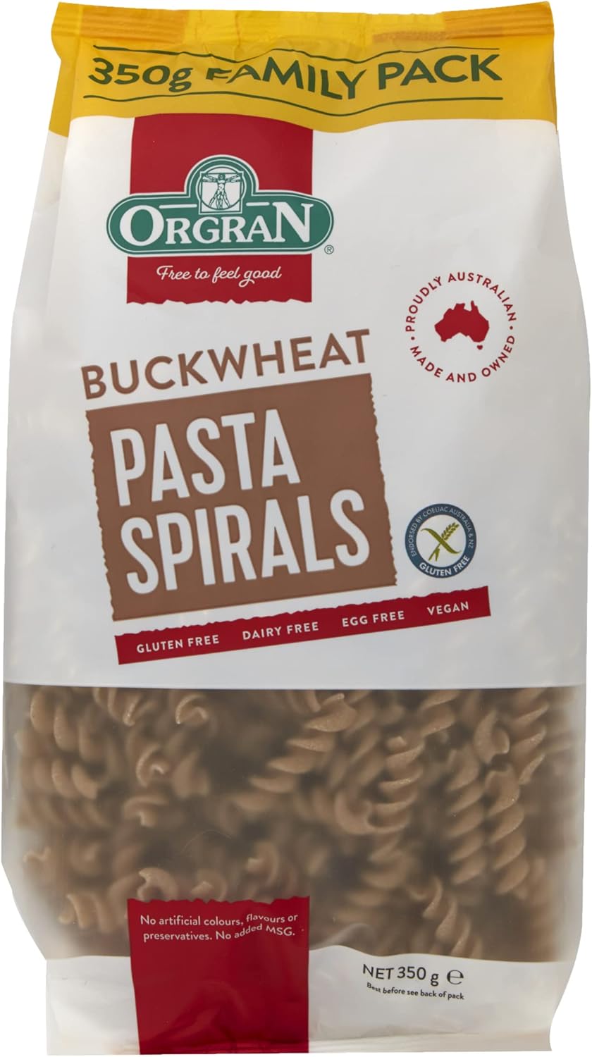 Orgran - Buckwheat Spirals, Wheat & Gluten Free | Multiple Size 350G