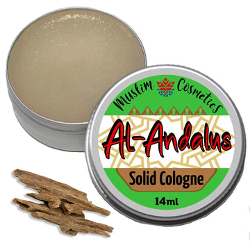 Agarwood Oil Solid Cologne | Andalusian Oud | Incense | Halal | Vegan || Made In Canada - Muslim Cosmetics - Al-Andalus 0.5Oz / 14Ml