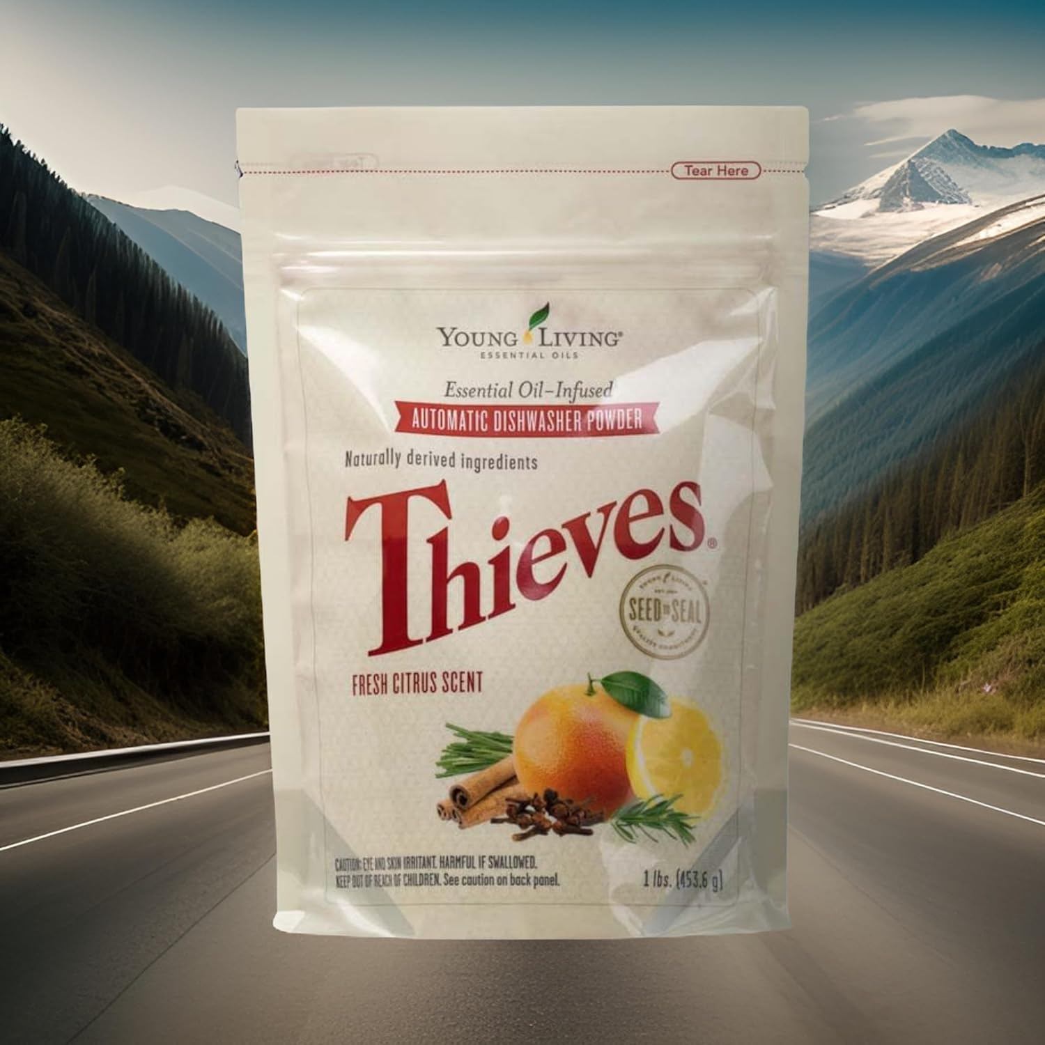 Thieves Automatic Dishwasher Powder by Young Living - 16 oz - Eco-Friendly Cleaning for Spotless Dishes and Grease Removal - Non-Toxic & Plant-Based Formula : Health & Household