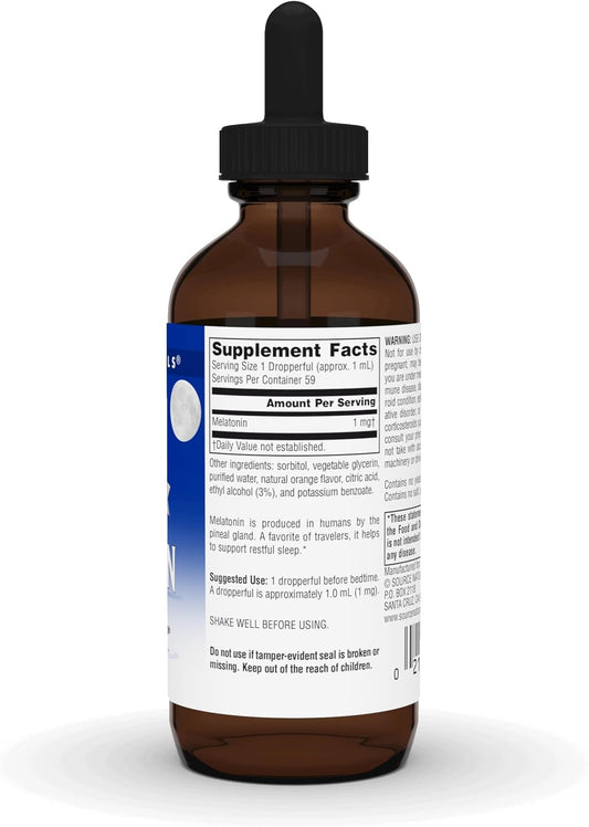 Source Naturals Melatonin* - 1 Mg, 2 Fluid Oz
