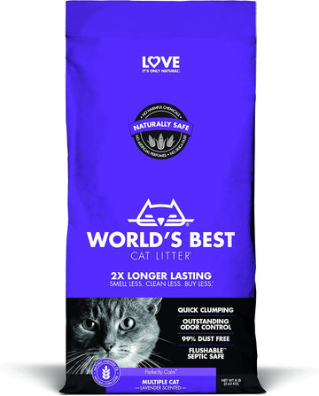 World'S Best Cat Litter, Clumping, Biodegradable, Lavender 3.18KgFba_Wb3.18Kgl