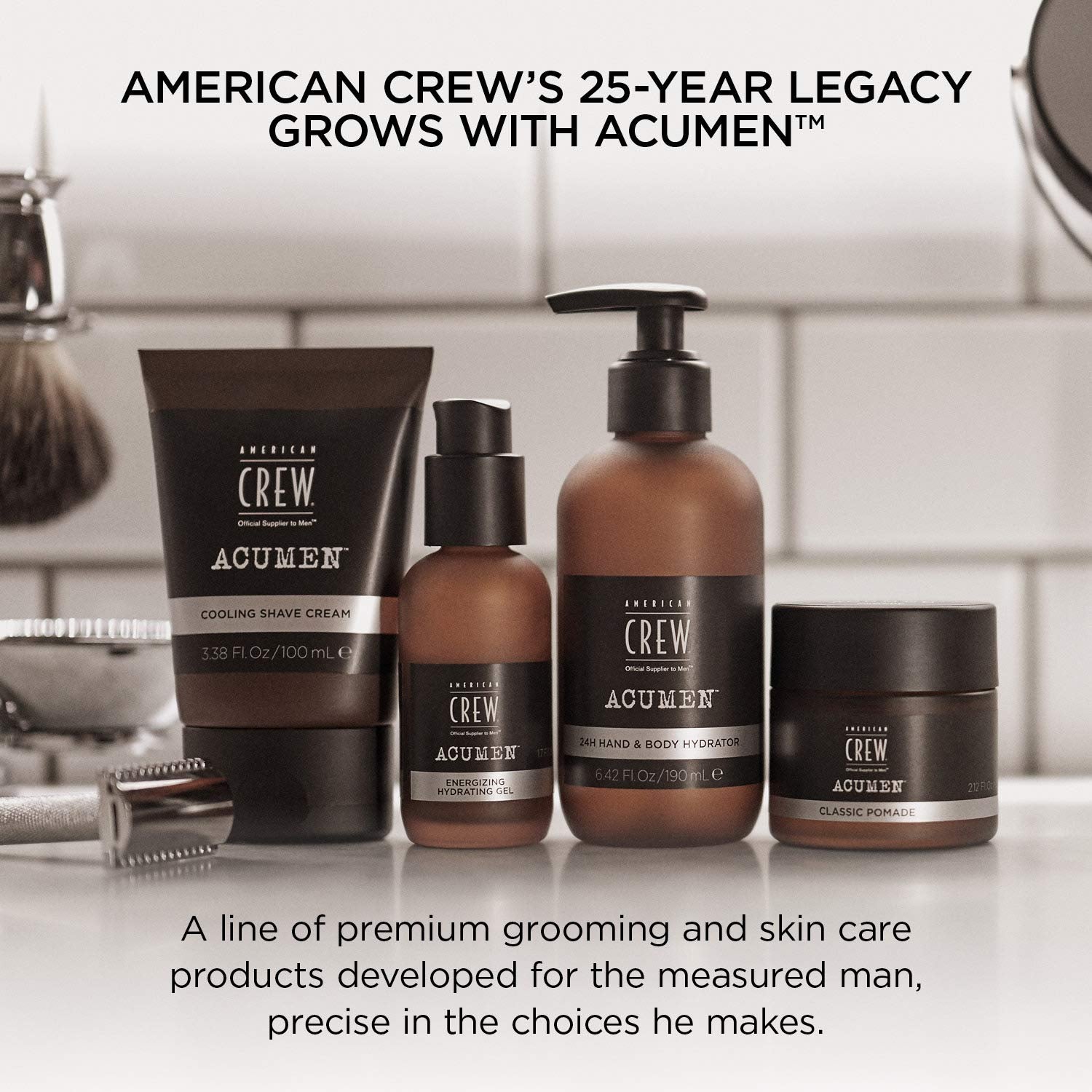 American Crew Cooling Shave Cream for Men, Formulated with Bisabolol for Smooth, Fresh Skin, 3.3 Fl Oz : Everything Else