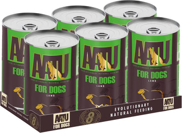 Aatu 90/10 Wet Dog Food In A Tin - Lamb (6X400G) - Grain Free Recipe - No Artificial Ingredients - Good For Low Maintenance Feeding