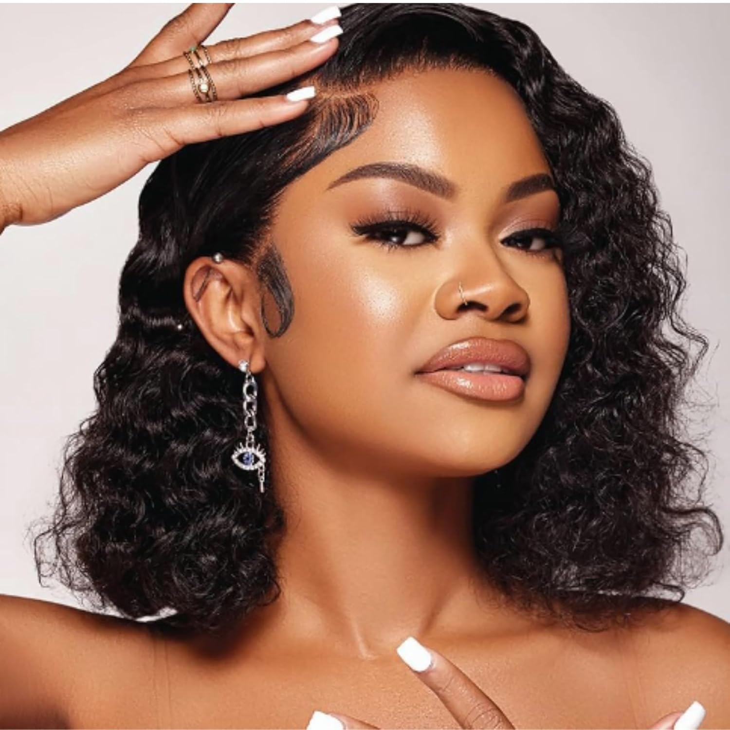 Ampro Shine-N-Jam Rainbow Edges - Curly Hair Gel For Women - Styling Gel For Women - Strengthens With Silk Protein - Banana Pudding - 4 Oz