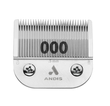 Andis β 64480, Ceramic Edge Carbon-Infused Detachable 0.5mm Clipper Blade - Close Cutting, Body Grooming Blades - Compatible With Most Andis, Oster A5, Series Clipper - Size 1/50" Cut Length, Chrome : Beauty & Personal Care
