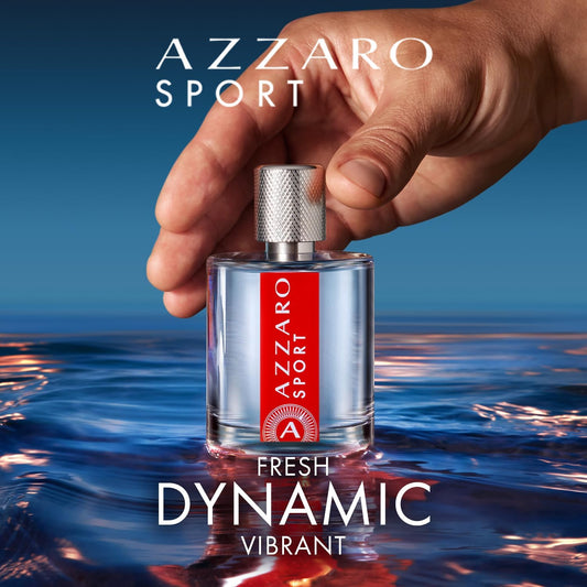 Azzaro Sport, Eau De Toilette Aftershave, Perfume For Men, Fresh And Aromatic Fragrance, 100Ml