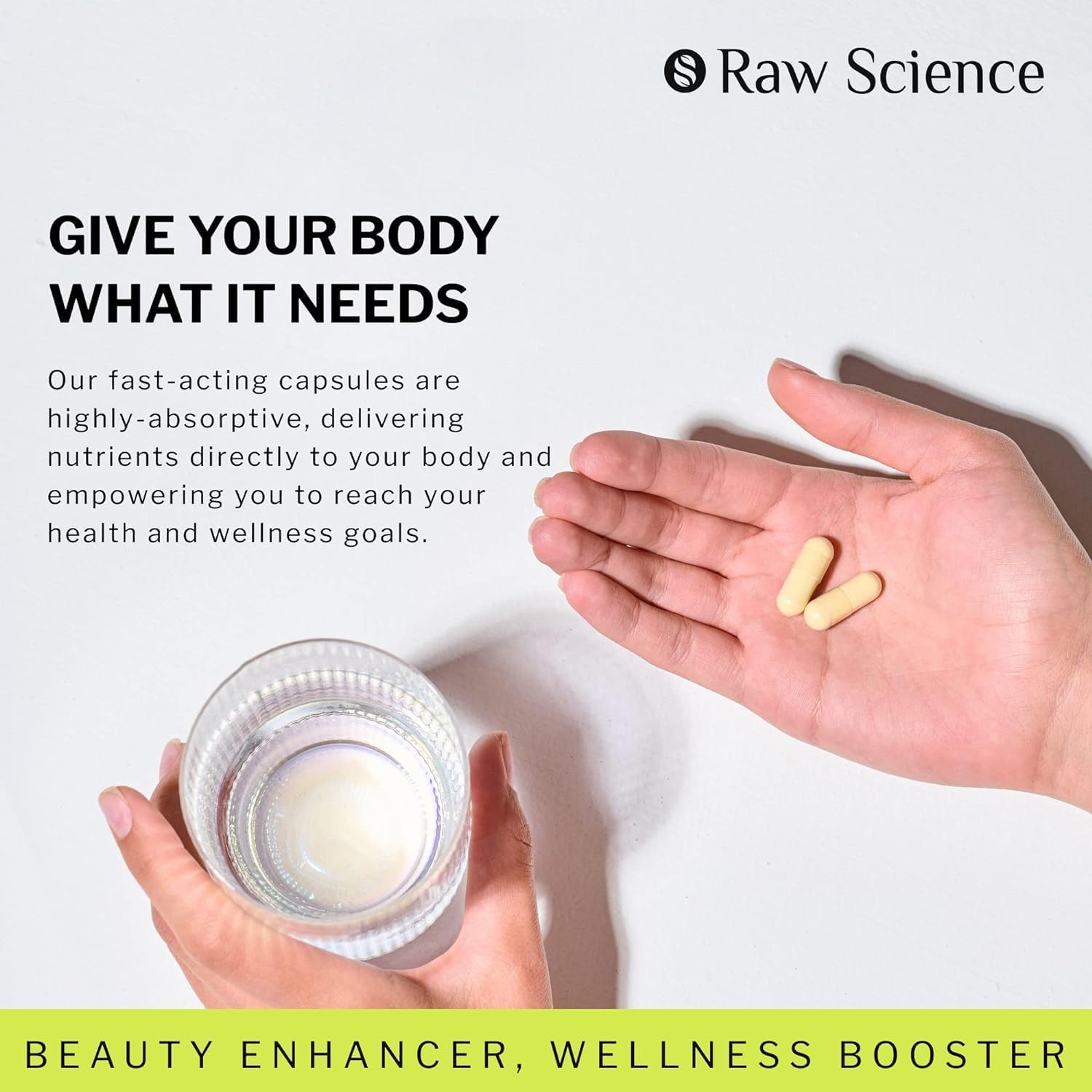 S RAW SCIENCE Healthy Hair & Nails & Joint Support, Healthy Heart & Mood & Energy Booster & Metabolism β Multi Collagen Capsules 90pcs and Vitamin B12 Drops 5000mcg : Health & Household