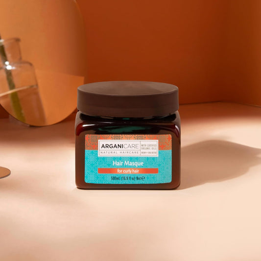 Arganicare | Argan Range | Nourishing Repair Mask | With Organic Argan Oil | Curly And Frizzy Hair | Strength & Maneuverability | Brings Softness & Shine | Helps Redefine Your Curls | 500Ml