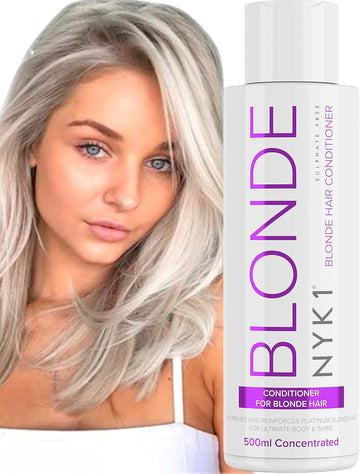 Purple Platinum Blonde Conditioner Toner (500Ml) - Sulphate Free, No Yellow, Silver Conditioner For Bleached & Grey Hair