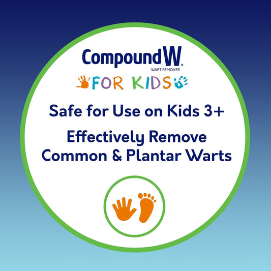 Compound W One Step Wart Remover Strips For Kids, 10 Medicated Strips