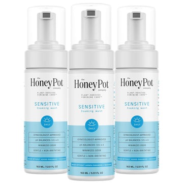 The Honey Pot Company - Sensitive Feminine Wash - Herbal Infused - Ph Balanced Plant Based Natural Hygiene Products - 5.51 Fluid Oz
