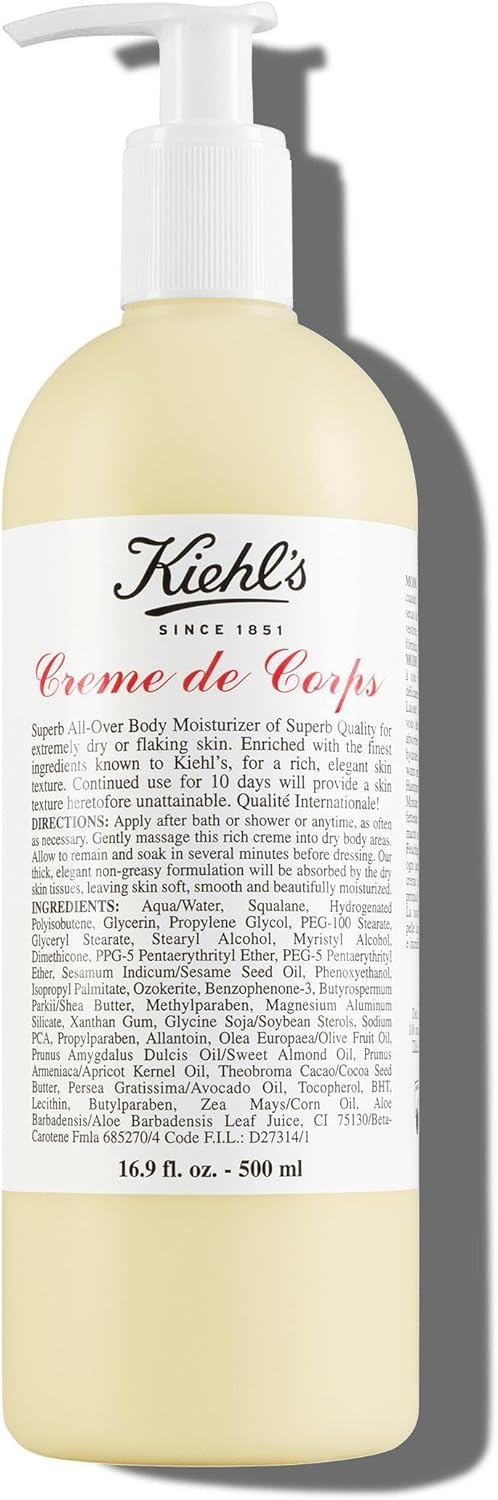 Kiehl'S Creme De Corps, Rich Body Lotion, With Cocoa Butter And Shea Butter, Suitable For All Skin Types