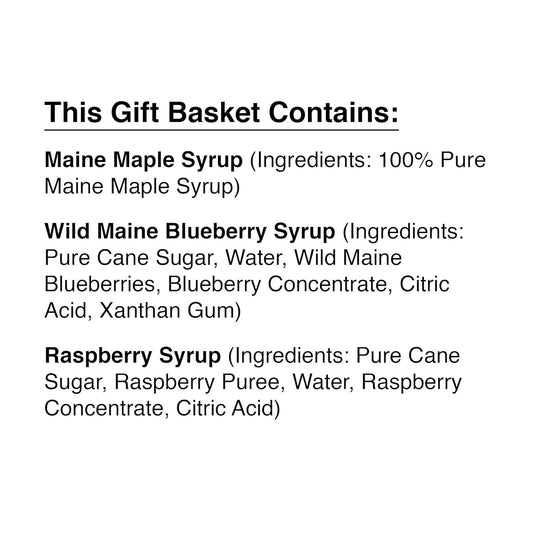 Stonewall Kitchen 3 Piece Syrup Collection