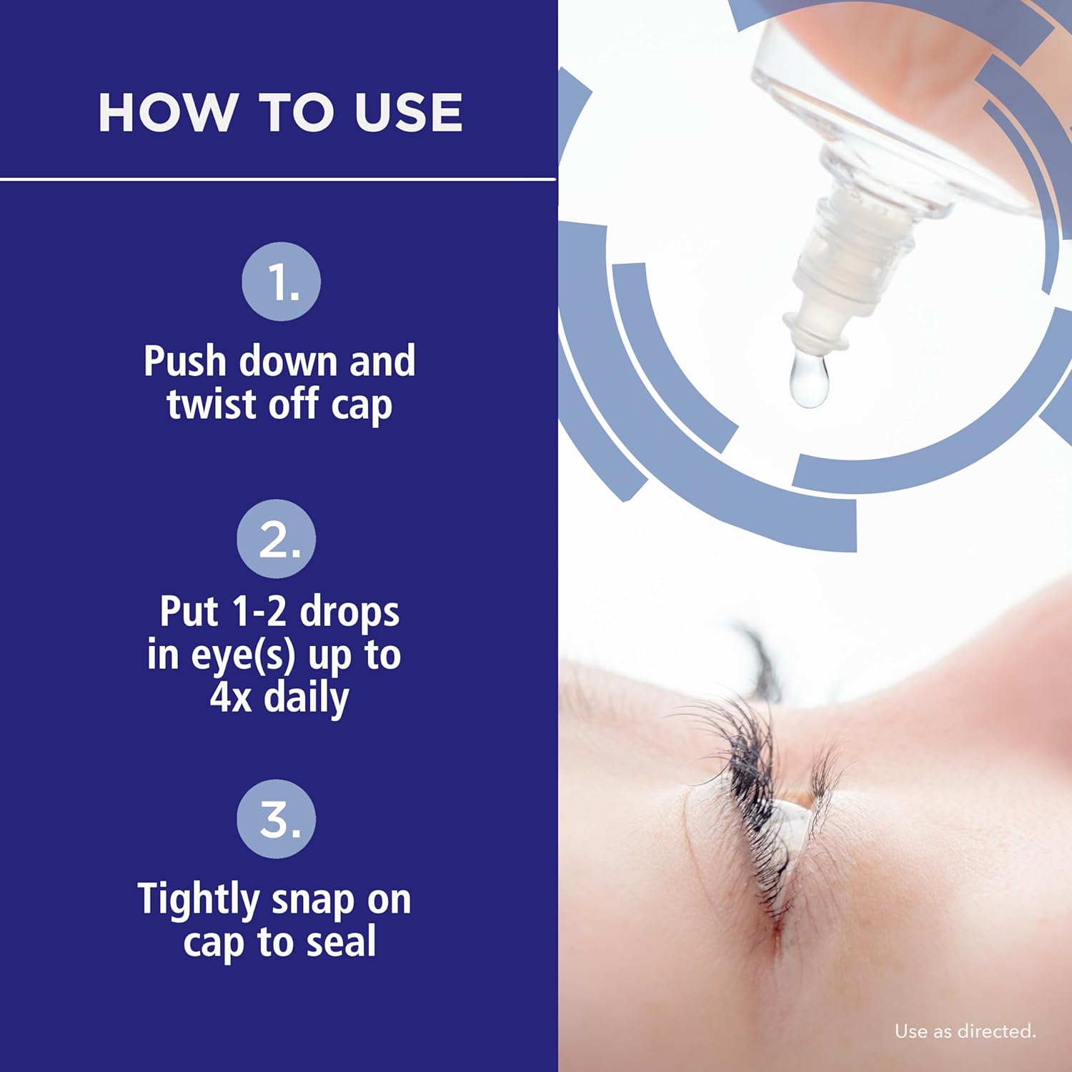 Rohto Ice All-in-One Multi-Symptom Relief Cooling Eye Drops, 0.4 fl oz Bottle (Pack of 3)