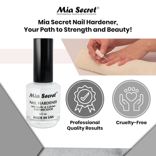 Mia Secret Professional (0.5Oz) Nail Hardener - With Garlic Extract & Calcium
