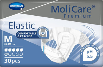 Molicare Premium Elastic Unisex Disposable Slip: Discreet Use For Woman And Men With Incontinence; 8 Drops, Size S, 3 Packs Of 26 (78 Pieces)