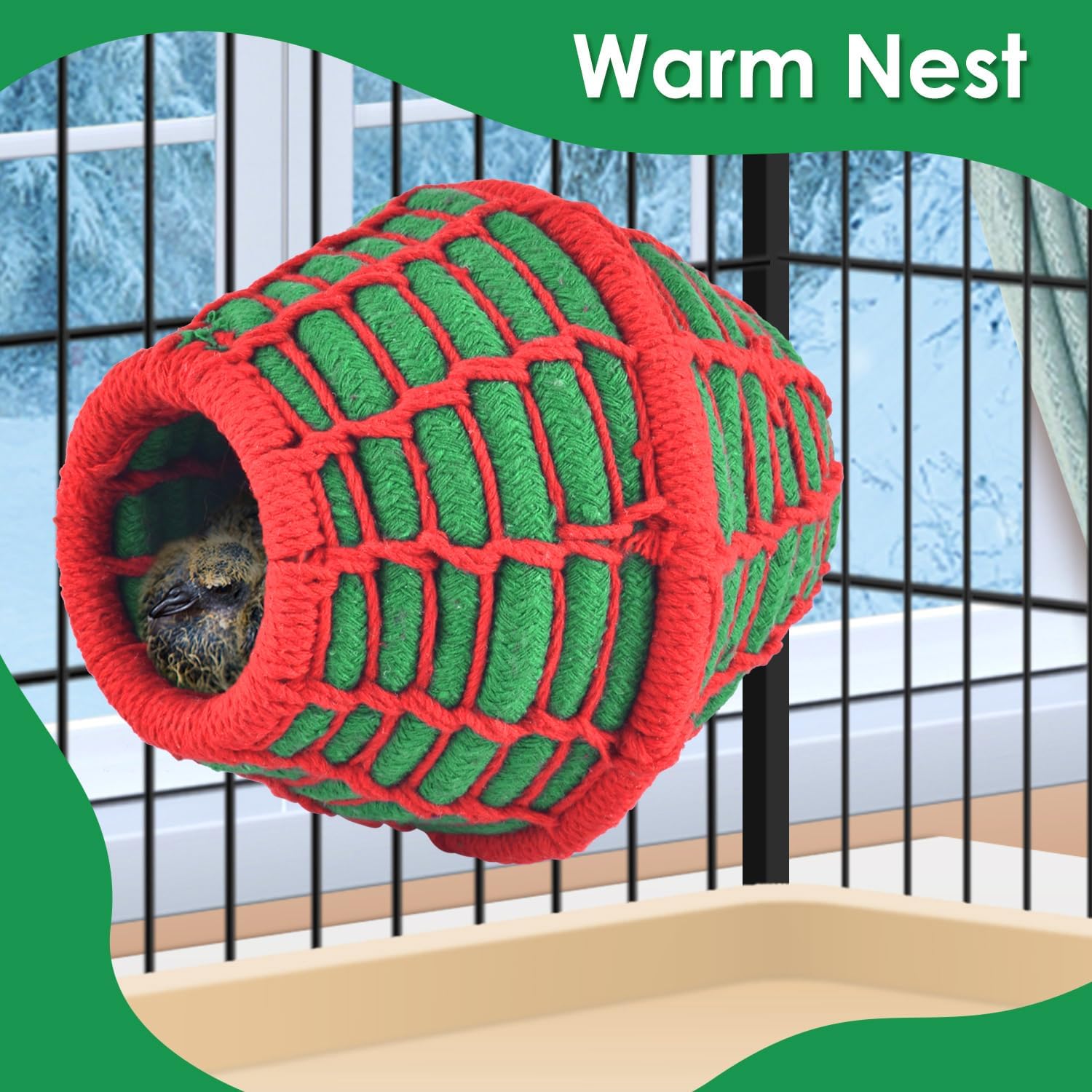 KATUMO Bird Nest, Conure Breeding Nest Small Parrot House Bed Natural Coconut Fiber Bedding for Parrotlet, Conure, Lovebird, Canary, Finch, Small Birds : Pet Supplies