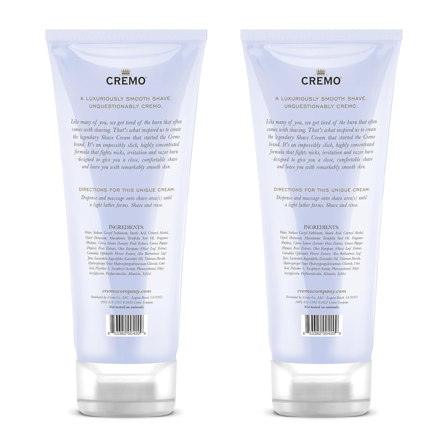 Cremo French Lavender Moisturizing Shave Cream, Astonishingly Superior Shaving Cream For Women, Fights Nicks, Cuts and Razor Burn, 6 Fl Oz (2 Pack) : Beauty & Personal Care