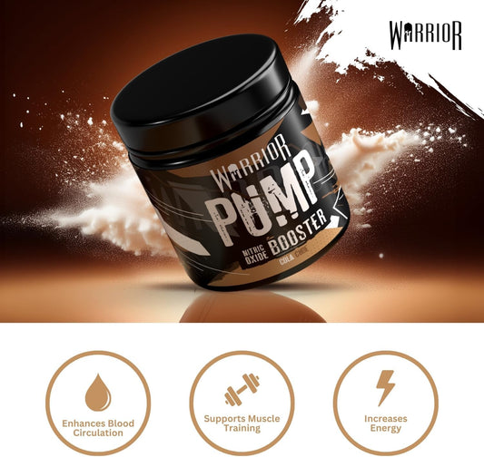 Warrior Pump Non Stim Pre-Workout Powder 225G – Nitric Oxide Supplement – Contains Citrulline Malate, Cyclic Dextrin For Energy, Focus, And Performance – 30 Servings (Cola Cube)