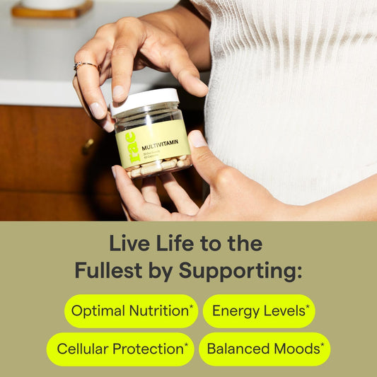 Rae Wellness Multivitamin - Vegan Daily Multivitamin With Vitamin C, A