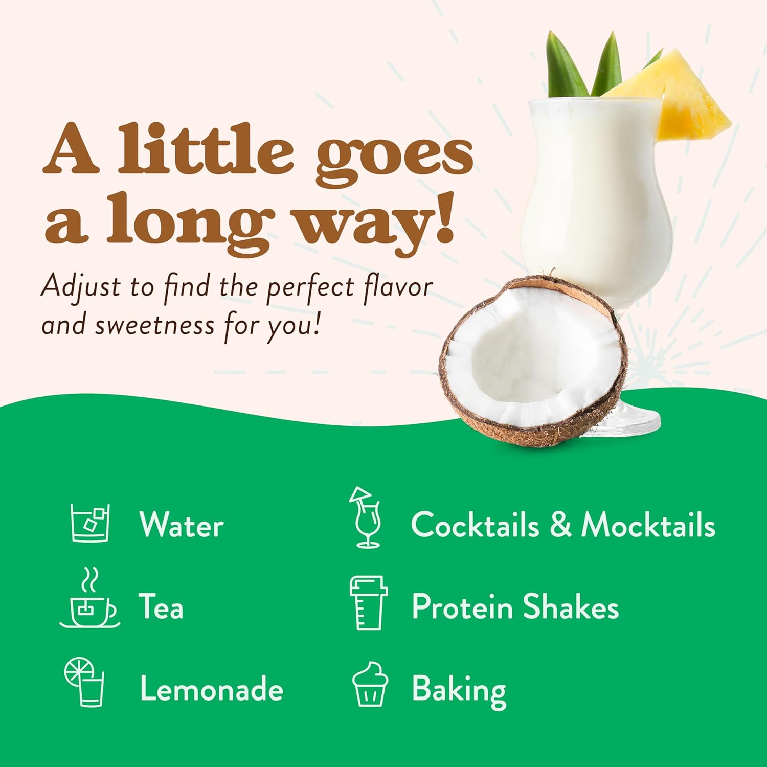 Jordan'S Skinny Mixes Sugar Free Syrup, Coconut Flavor, Fruit Flavored Water Enhancer, Drink Mix For Ice Tea, Lemonade & More, Zero Calorie Flavoring, Keto Friendly, 25.4 Fl Oz, 1 Pack