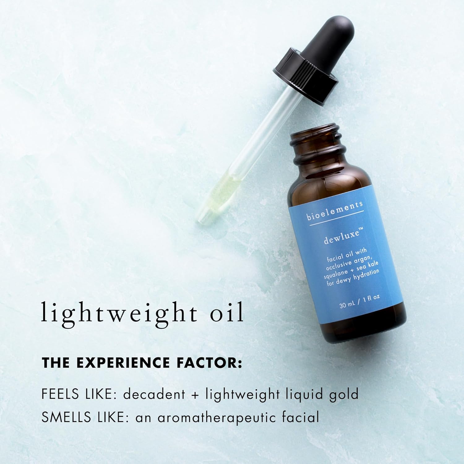 Bioelements Dewluxe - 1 Fl Oz - Lightweight Face Oil - Hydrates Skin & Diminishes Fine Lines - For Combination & Dry Skin - Vegan, Gluten Free - Never Tested On Animals : Beauty & Personal Care