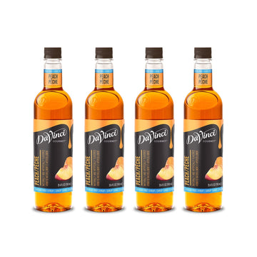 Davinci Gourmet Sugar-Free Peach Syrup, 25.4 Fluid Ounce (Pack Of 4)