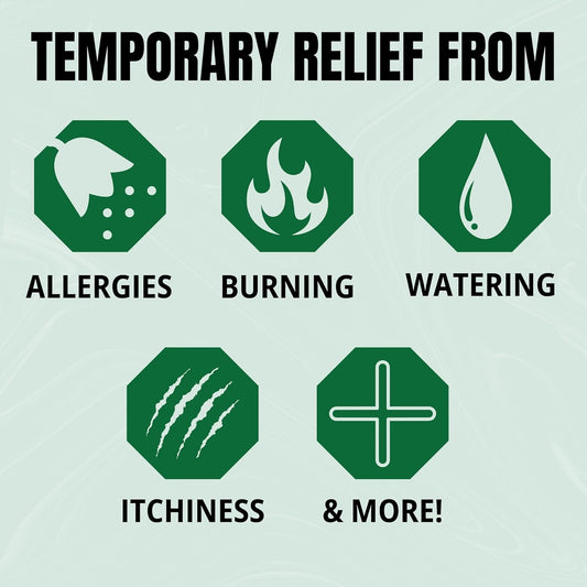 Trp Natural Eyes Allergy Relief Tablets - 100% Natural Active Ingredients - Soothes Itchiness, Burning, Watering From Allergies - Fast Dissolve - 48Ct