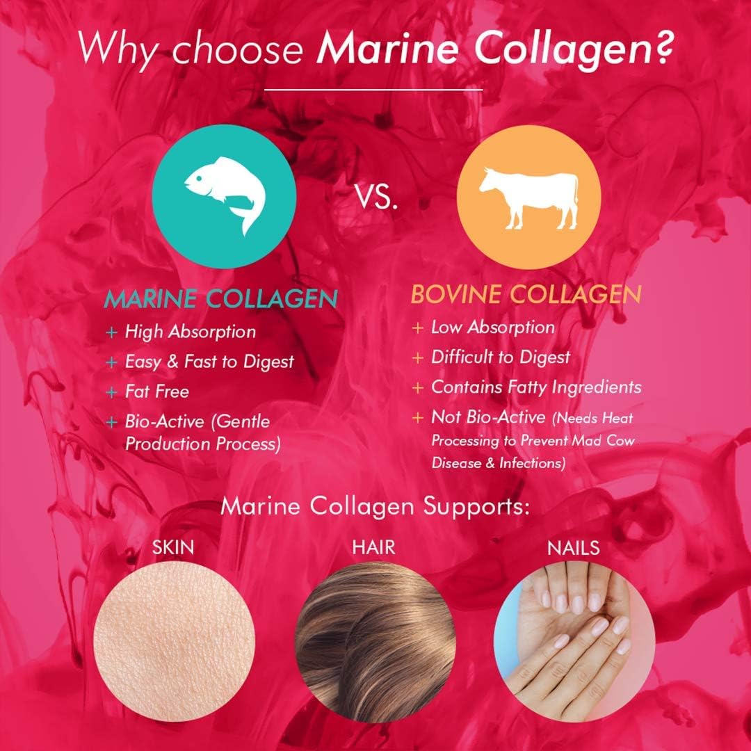 Bioglan Collagen Gummies | 1000mg | Hydrolysed Marine Collagen | Biotin | Selenium & Vitamin C | Strawberry Flavoured | 60 Gummies : Amazon.co.uk: Health & Personal Care