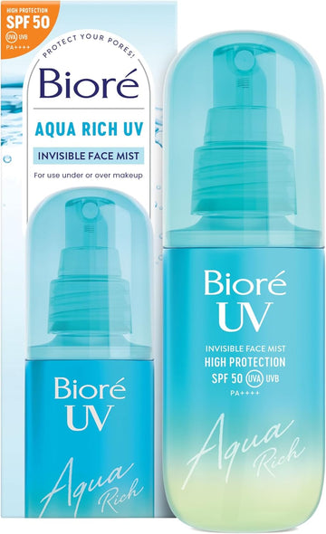 Biore Uv Aqua Rich Water Essence Sunscreen Spf 50, 50Ml
