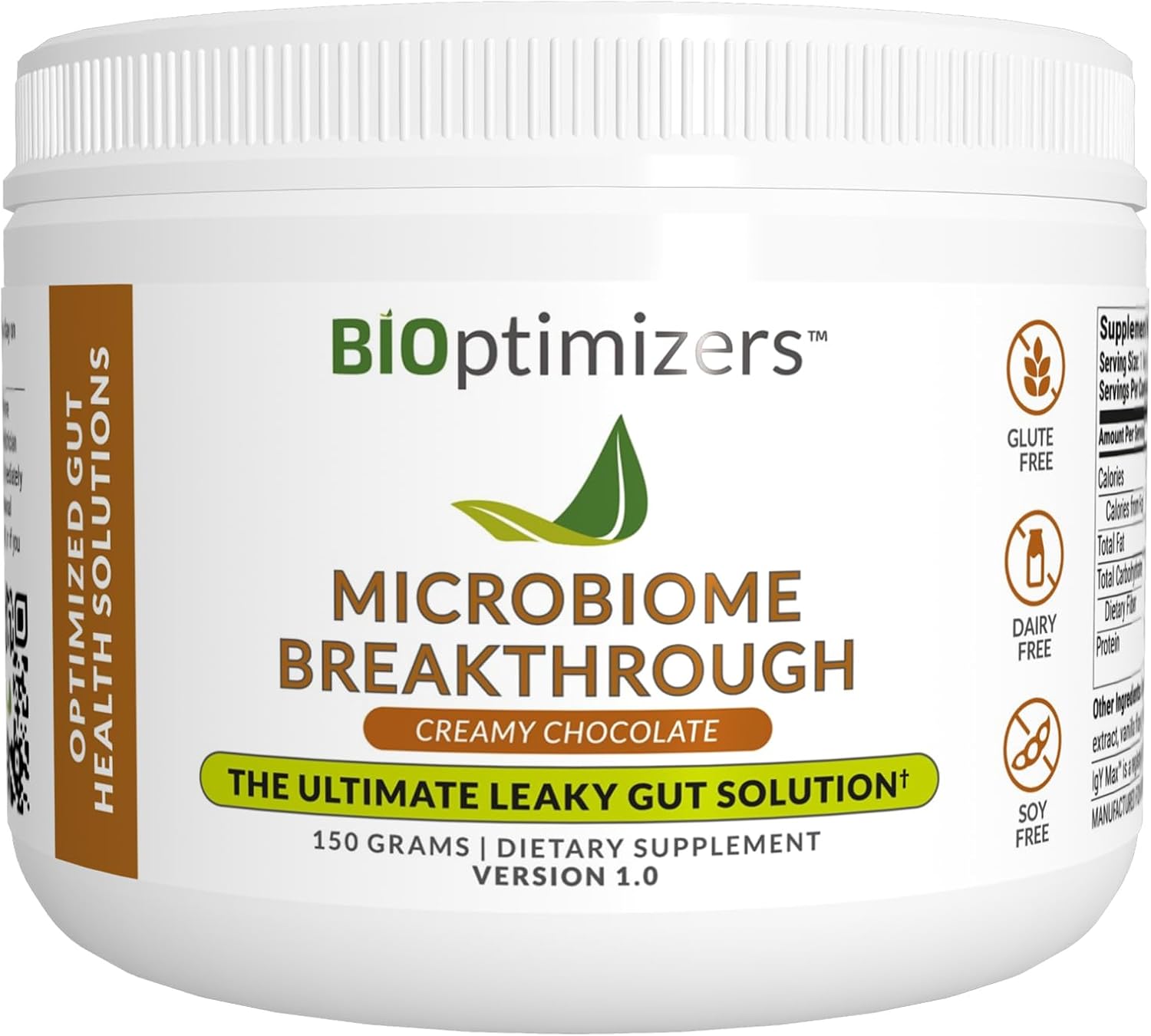 Microbiome Breakthrough Repair Powder - Chocolate Flavor - Has Lactobacillus Strains, Bone Broth & Collagen - Source Of L-Glutamine - Gas & Bloating Relief - Improves Gut Health - 30 Servings - 150G : Health & Household