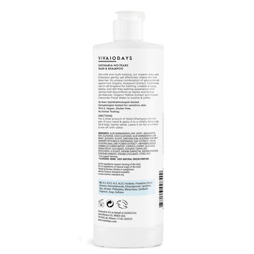 Organic Saponaria No-Tears Wash & Shampoo, Mild, Gentle And Soap Free 15.2 Fl.Oz.| 450 Ml